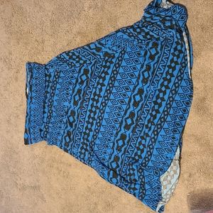 Lularoe Large blue black skirt